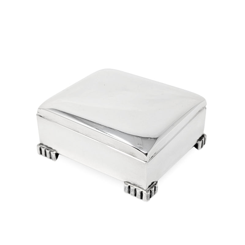 Poole Sterling Silver Art Deco Cigarette Box