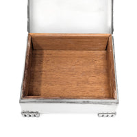 Poole Sterling Silver Art Deco Cigarette Box