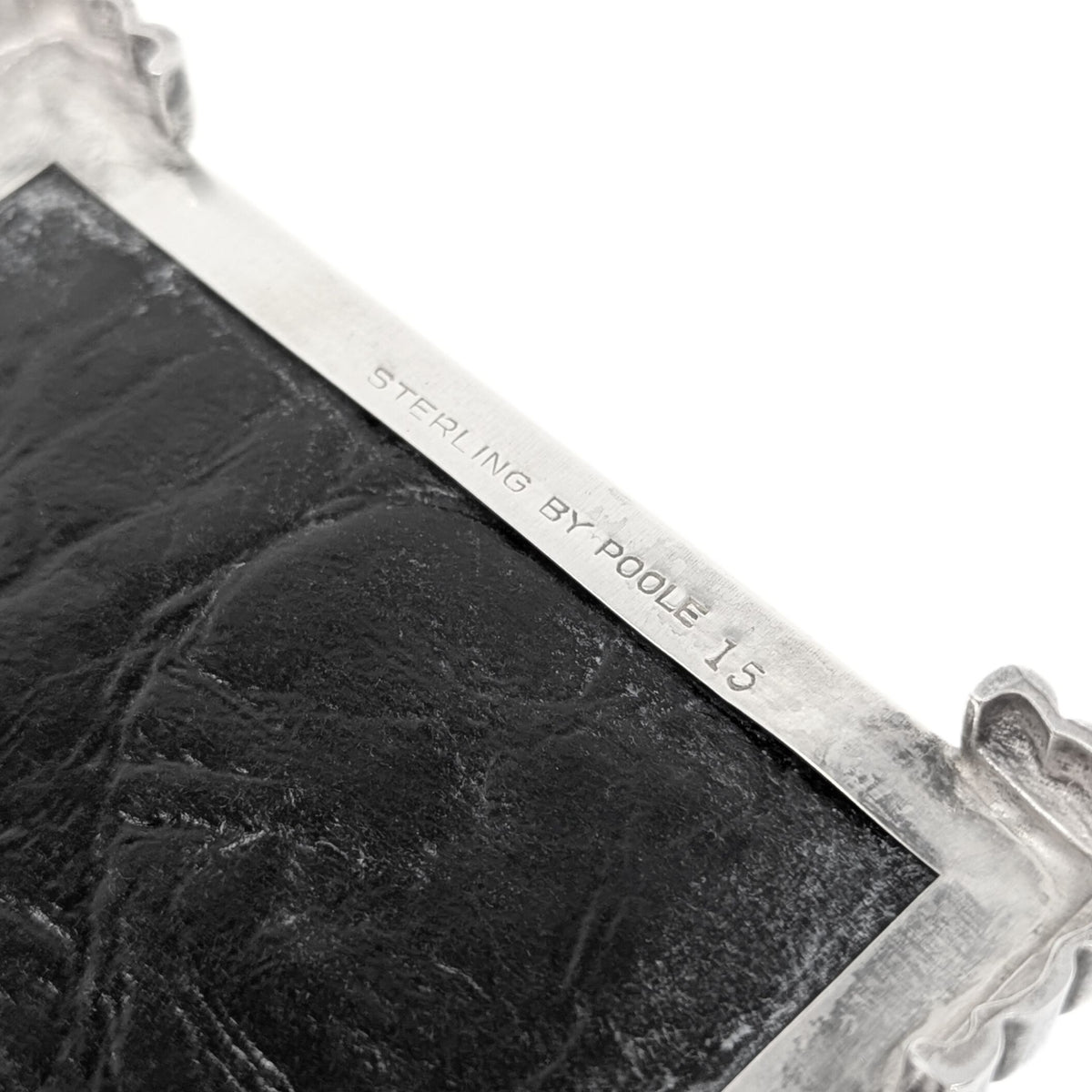 Poole Sterling Silver Art Deco Cigarette Box