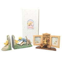 Charpénte 1990's Disney Winnie The Pooh Picture Frame & Bookend Set