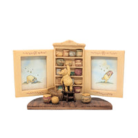 Charpénte 1990's Disney Winnie The Pooh Picture Frame & Bookend Set