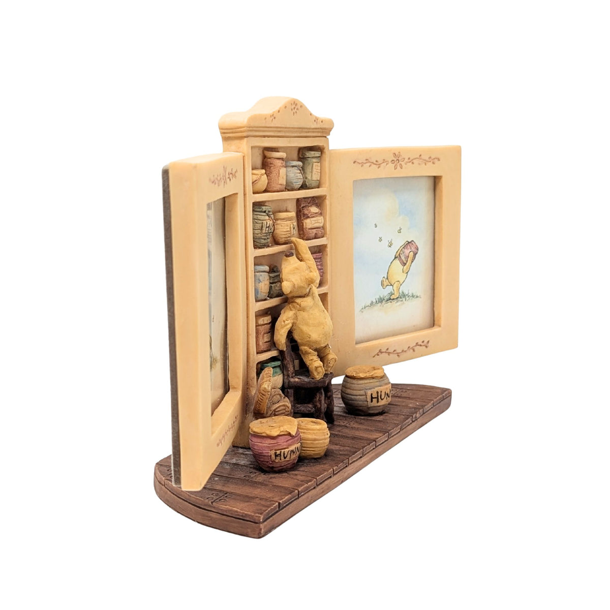 Charpénte 1990's Disney Winnie The Pooh Picture Frame & Bookend Set