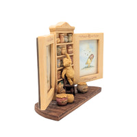 Charpénte 1990's Disney Winnie The Pooh Picture Frame & Bookend Set