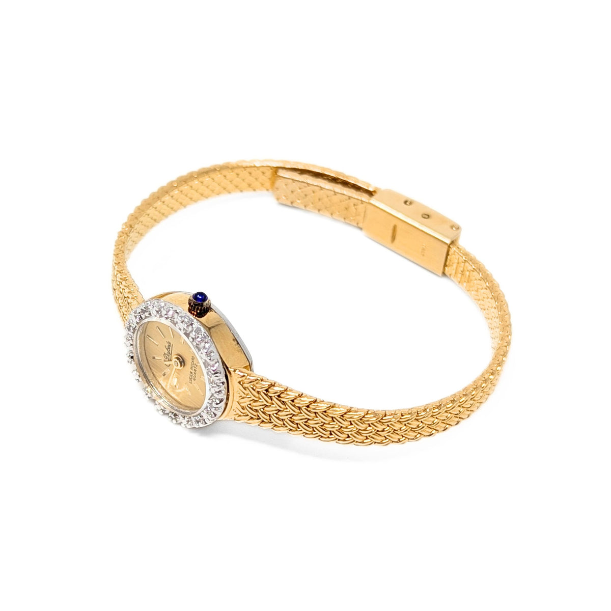 Lucien Piccard Dufonte Ladies' Diamond Bezel Quartz Watch W/ Box