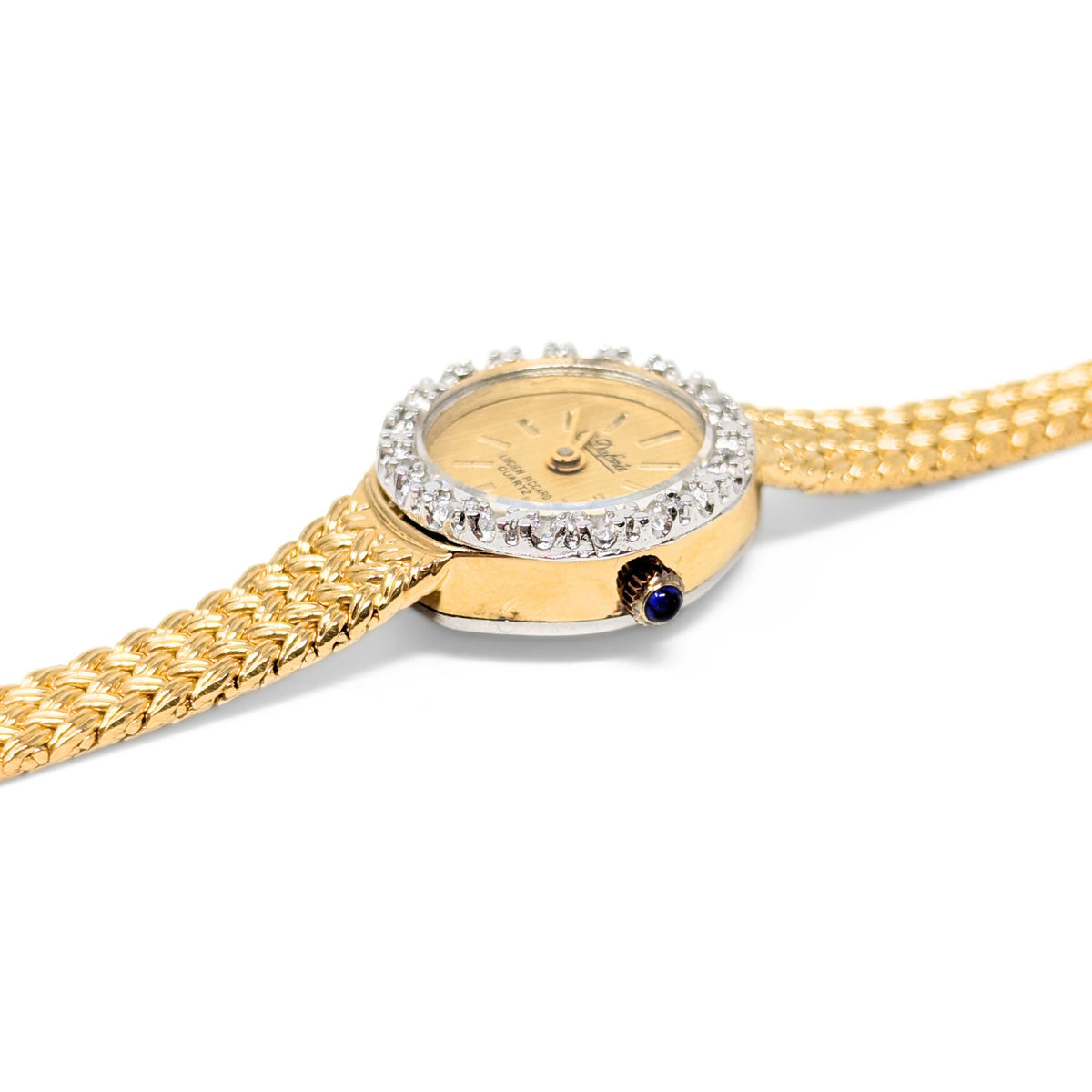 Lucien Piccard Dufonte Ladies' Diamond Bezel Quartz Watch W/ Box