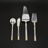 Wallace "Golden Aegean Weave" Sterling Silver 53pc Flatware Set