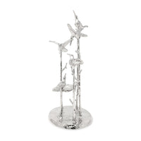 Birds in Trees Cast Aluminum Sculpture/Jewelry Organizer