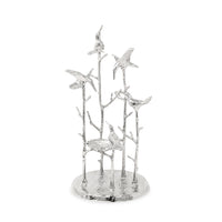 Birds in Trees Cast Aluminum Sculpture/Jewelry Organizer