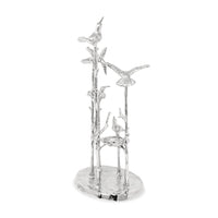 Birds in Trees Cast Aluminum Sculpture/Jewelry Organizer