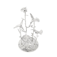 Birds in Trees Cast Aluminum Sculpture/Jewelry Organizer