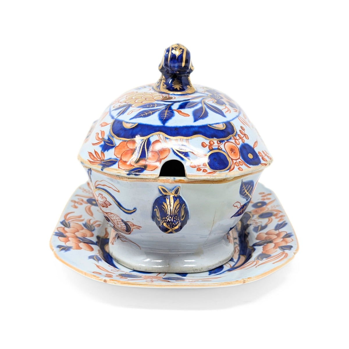 Mason's Ironstone Imari Tureen & Underplate ca. 1820