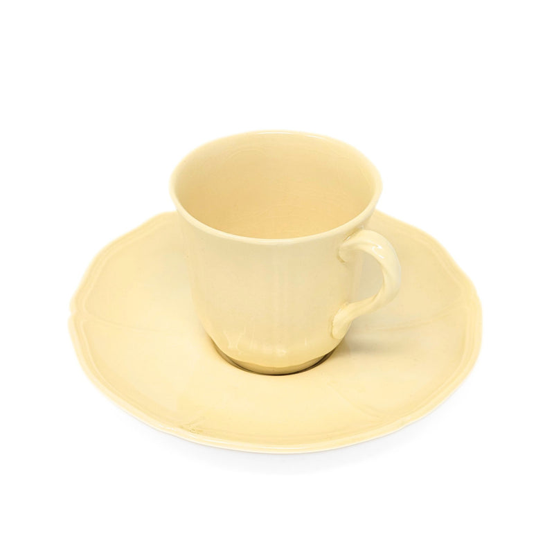 Williamsburg Restoration Queensware Demitasse Cup & Saucer by Wedgwood