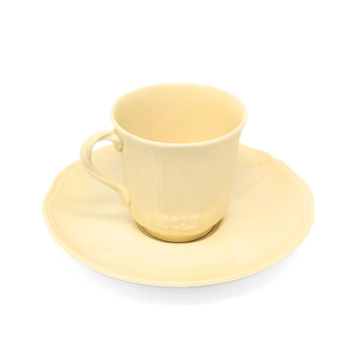 Williamsburg Restoration Queensware Demitasse Cup & Saucer by Wedgwood