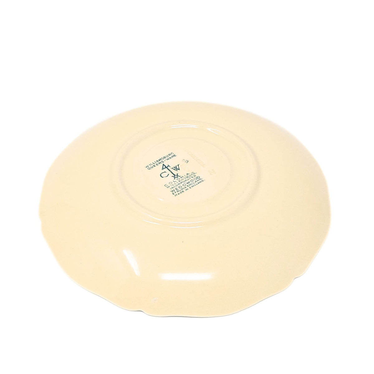 Williamsburg Restoration Queensware Demitasse Cup & Saucer by Wedgwood