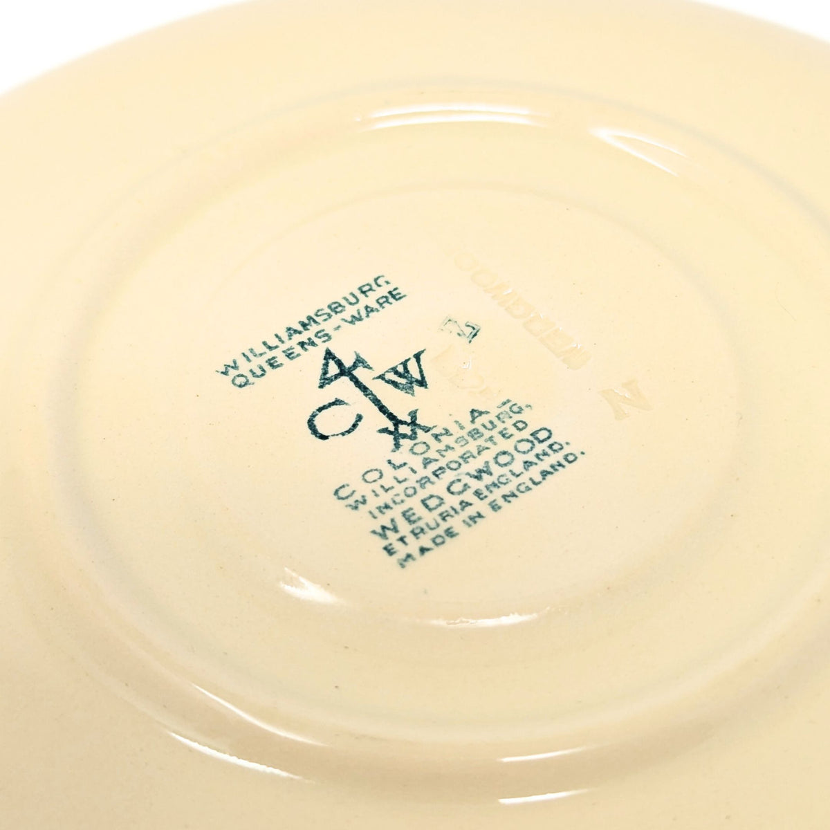 Williamsburg Restoration Queensware Demitasse Cup & Saucer by Wedgwood
