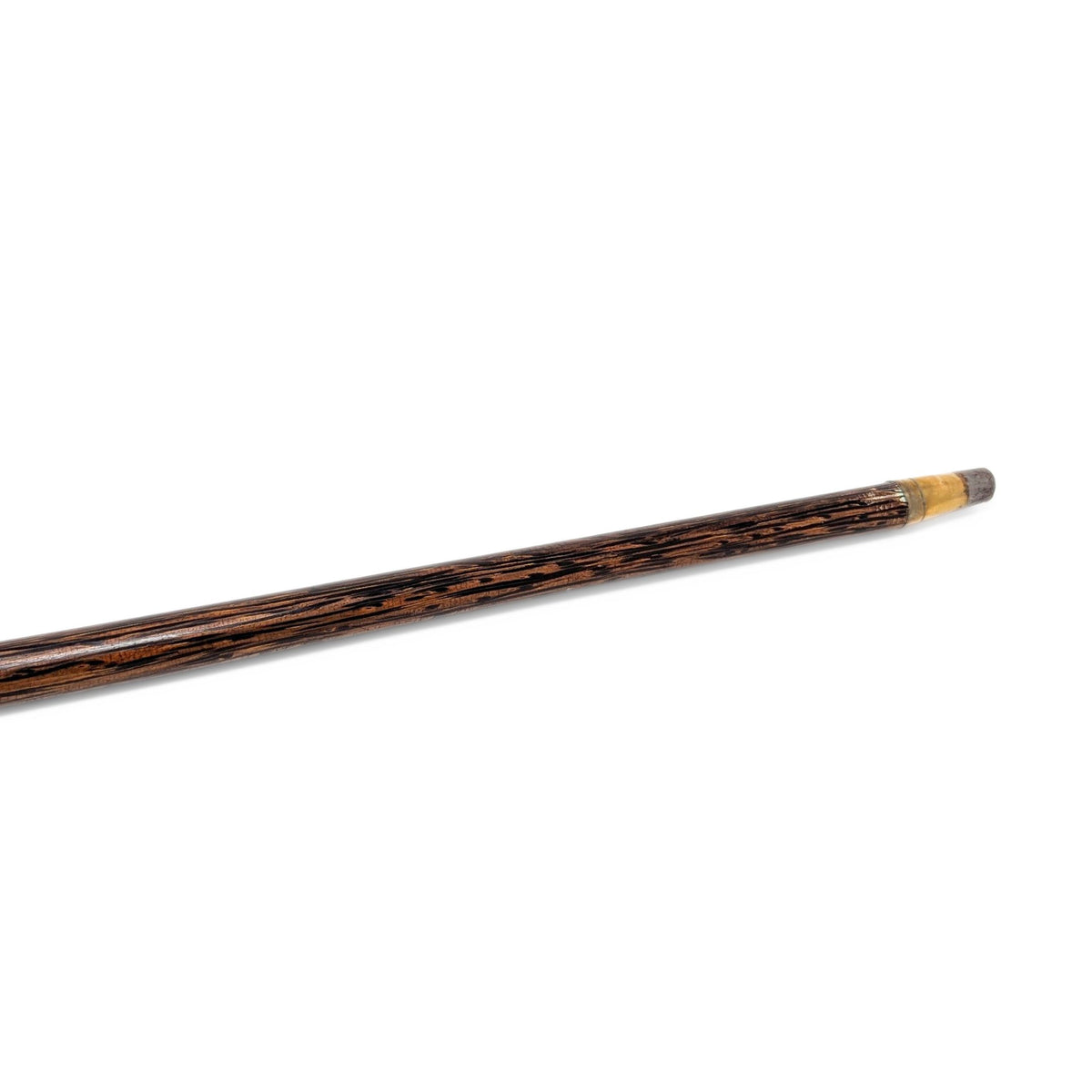 Natural Antler, Sterling, & Exotic Wood 38" Antique Walking Stick
