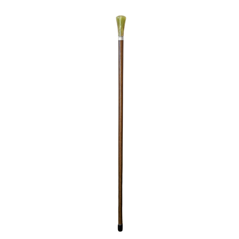 Vintage Walnut 36" Walking Stick with Faux Stone Knob