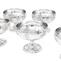 Wallace Sterling Silver "G" Monogram Champagne/Sherbets (6)
