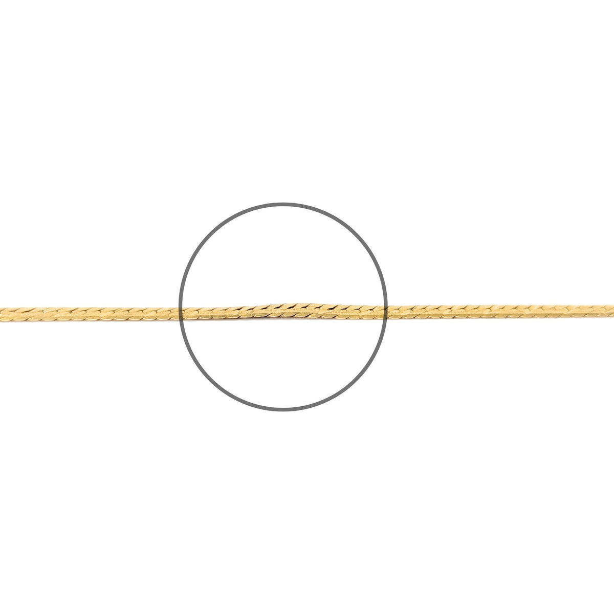 Italian 14K Gold 3.6mm Herringbone 7 3/4” Bracelet