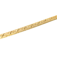 Italian 14K Gold 3.6mm Herringbone 7 3/4” Bracelet