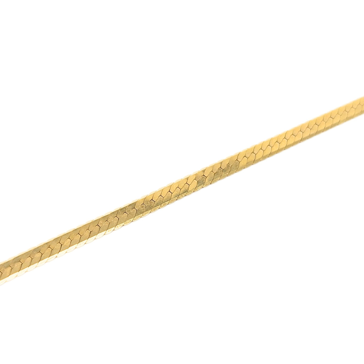 Italian 14K Gold 3.6mm Herringbone 7 3/4” Bracelet