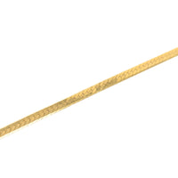 Italian 14K Gold 3.6mm Herringbone 7 3/4” Bracelet
