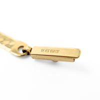 Italian 14K Gold 3.6mm Herringbone 7 3/4” Bracelet