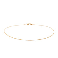 Italian 14K Gold .9mm Serpentine 9” Anklet