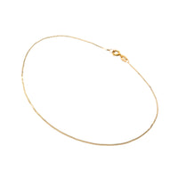 Italian 14K Gold .9mm Serpentine 9” Anklet