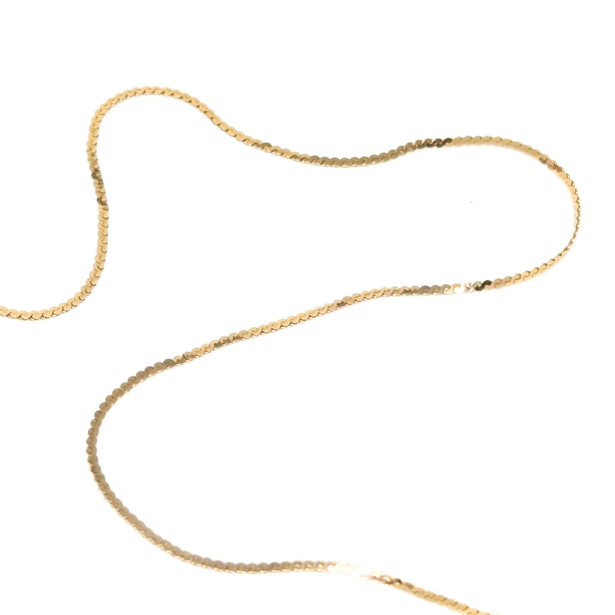 Italian 14K Gold .9mm Serpentine 9” Anklet