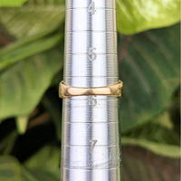 13K/17K Gold Art Deco Style Old Euro Cut Diamond Ring - Size 5.75