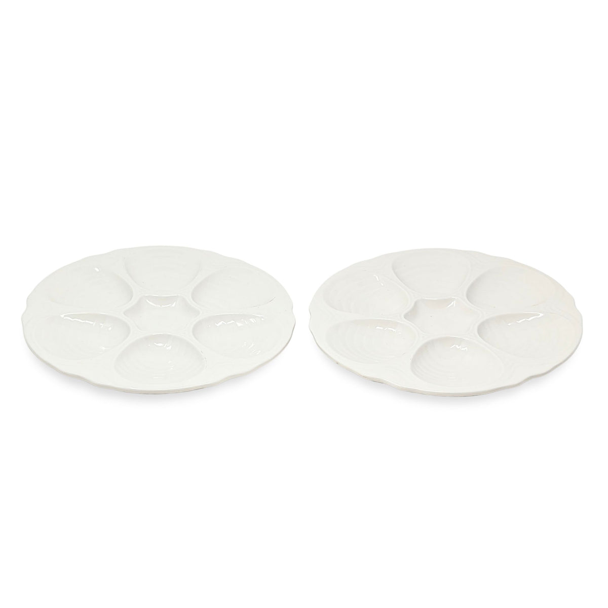 Vintage Hall USA Clam/Oyster Serving Plates (Pair)
