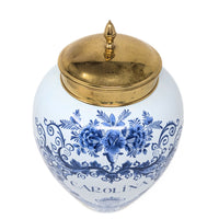 Colonial Williamsburg Restoration OUD Delft CAROLINA 12" Tobacco Jar
