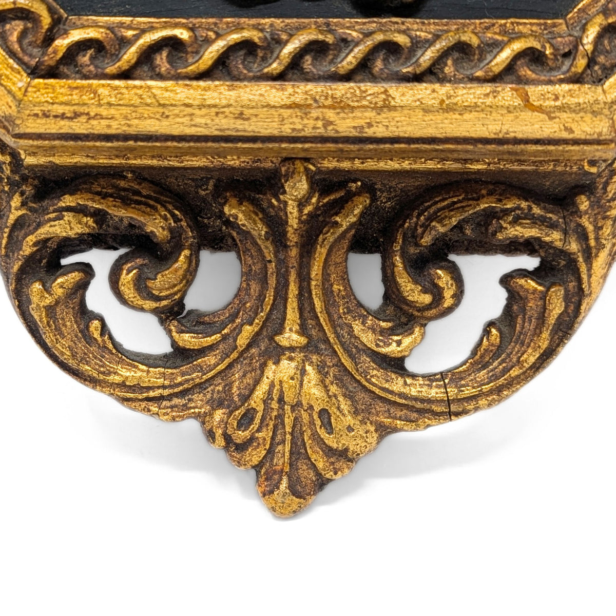 Vintage French Porcelain Gilt Wall Plaques (Pair)