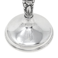 Stieff "Rose" Sterling Silver Monogrammed Weighted Candlesticks (Set of 4)