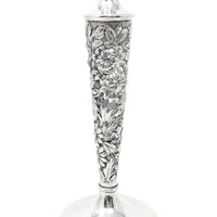 Stieff "Rose" Sterling Silver Monogrammed Weighted Candlesticks (Set of 4)