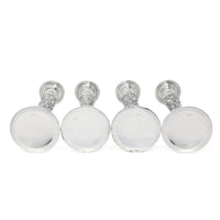 Stieff "Rose" Sterling Silver Monogrammed Weighted Candlesticks (Set of 4)