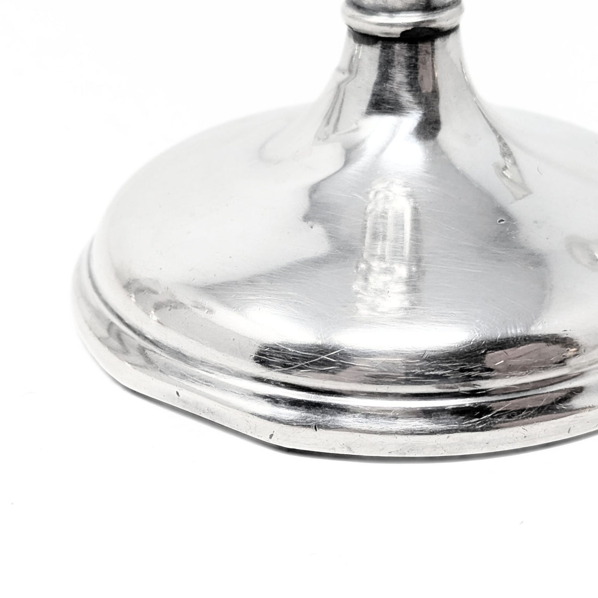 Stieff "Rose" Sterling Silver Monogrammed Weighted Candlesticks (Set of 4)