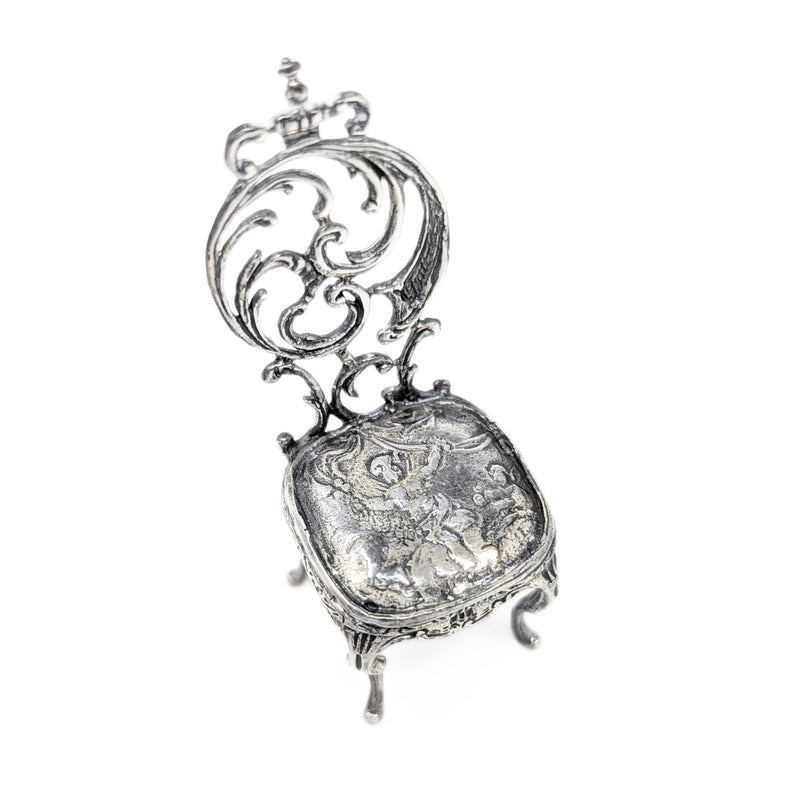 Kuehn Miniature Sterling Silver French Chair