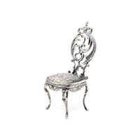 Kuehn Miniature Sterling Silver French Chair