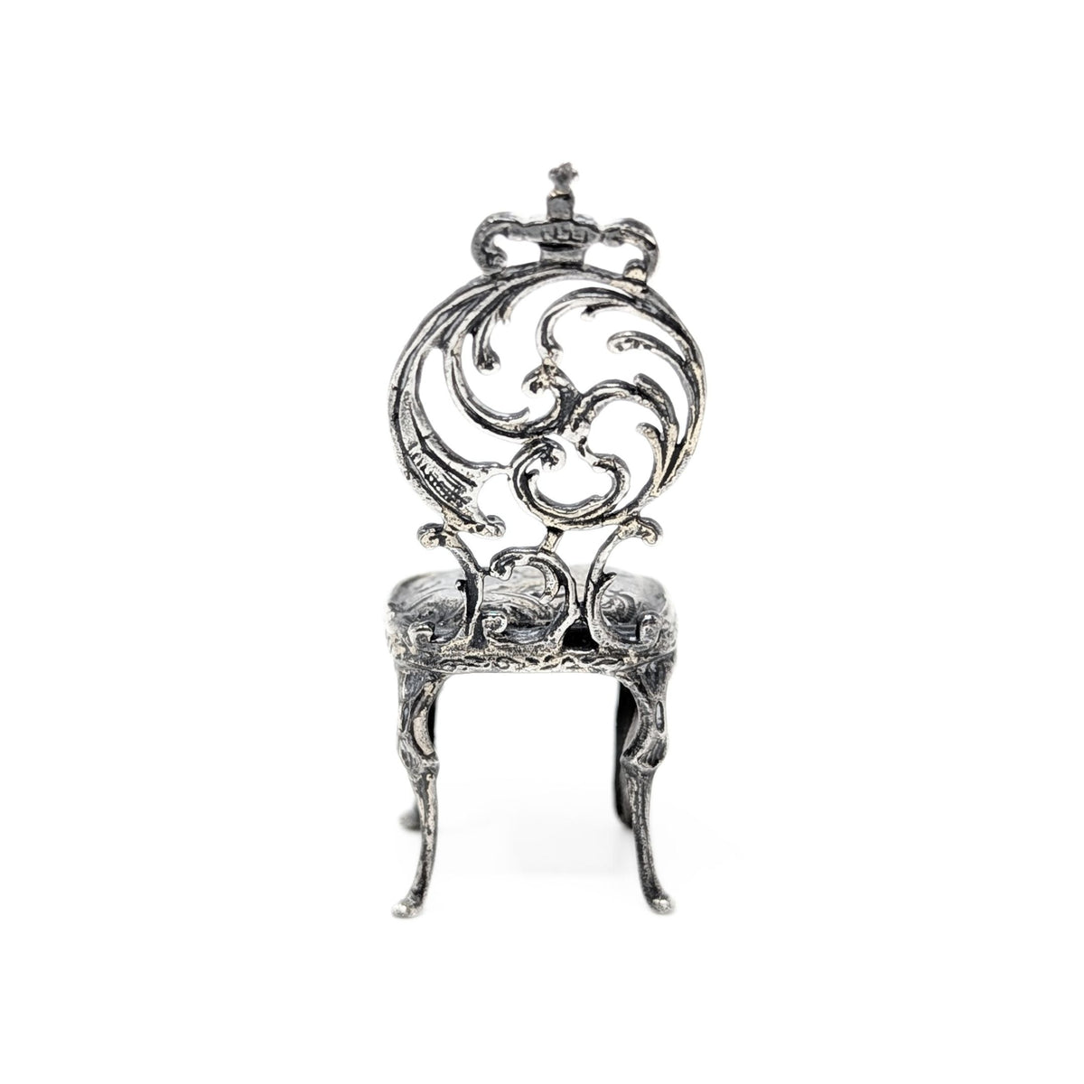 Kuehn Miniature Sterling Silver French Chair
