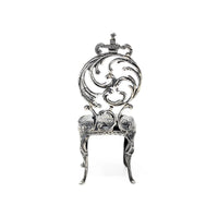 Kuehn Miniature Sterling Silver French Chair