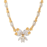 Eisenberg 1940's Hollywood Regency Rhinestone Statement Necklace