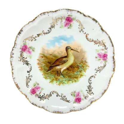 Antique Bavaria Germany Game Bird Plates (4)