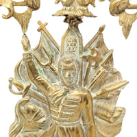Hungarian Liberation Cast Brass & Marble Candelabra, ca. 1840
