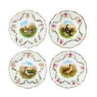 Antique Bavaria Germany Game Bird Plates (4)