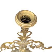 Hungarian Liberation Cast Brass & Marble Candelabra, ca. 1840