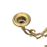 Hungarian Liberation Cast Brass & Marble Candelabra, ca. 1840