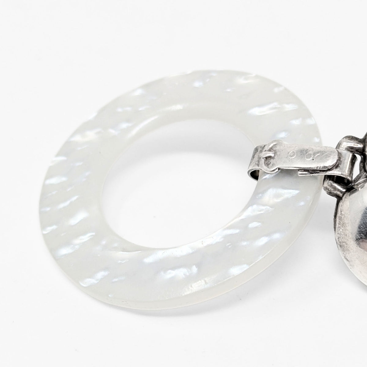 Antique Webster Co. Sterling Silver Baby Rattle / Teething Ring