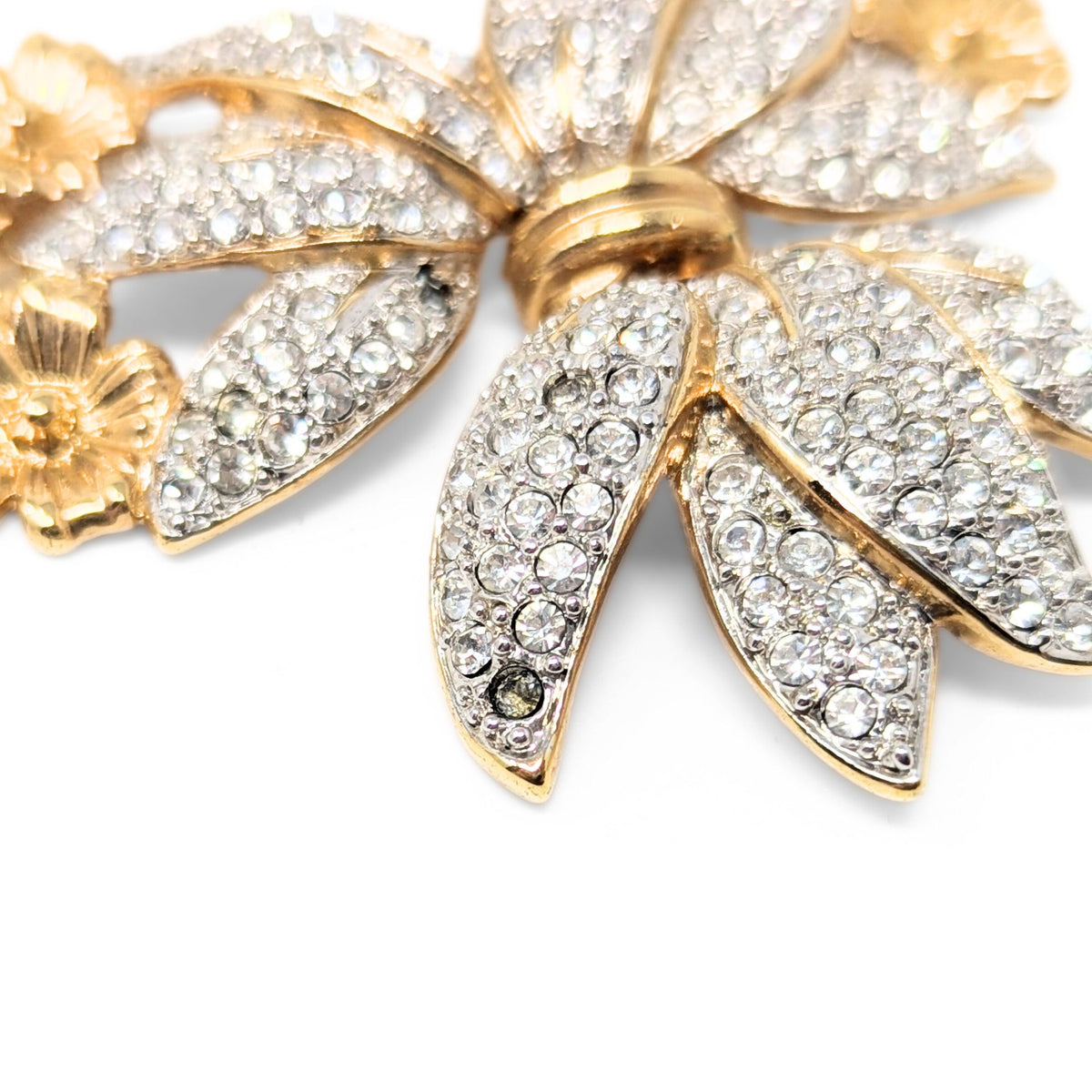 Eisenberg 1940's Hollywood Regency Rhinestone Statement Necklace